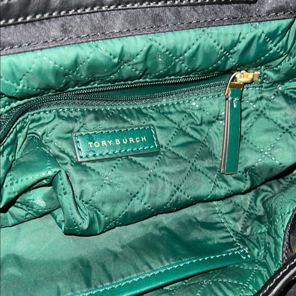 Tory Burch Black Backpack with Gold Accents - Picture 6 of 9